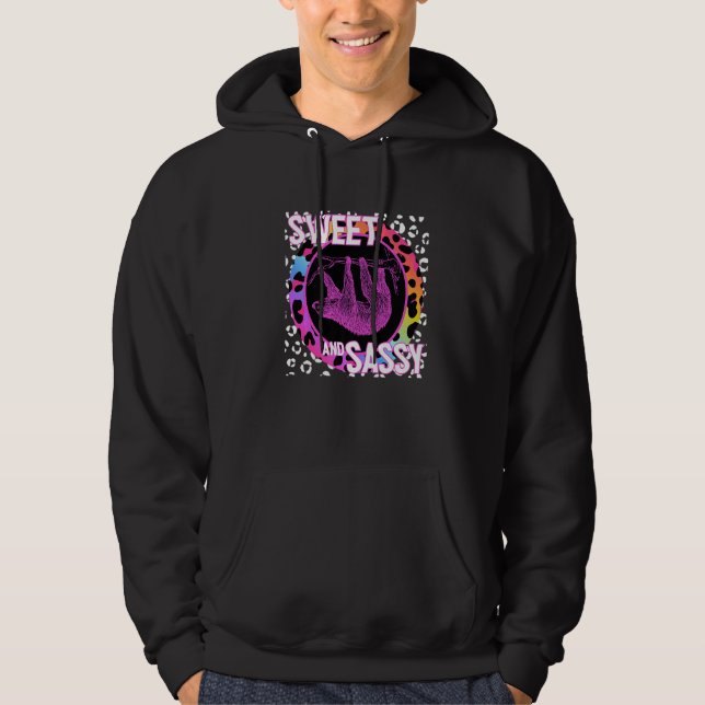 Moletom Boca-branca Nostalgia Rainbow Leopard Print Tro (Frente)