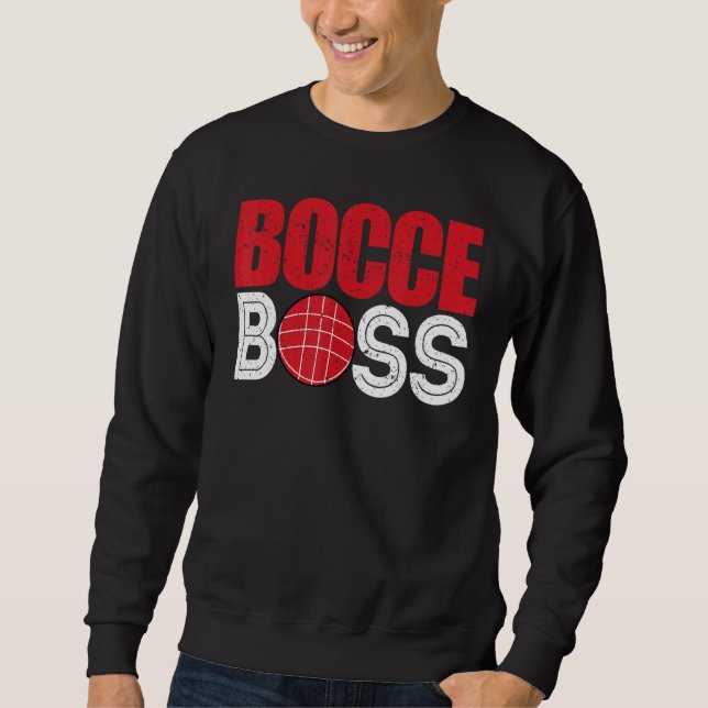 Moletom Bocce Ball Player Player Bocce Boss (Frente)