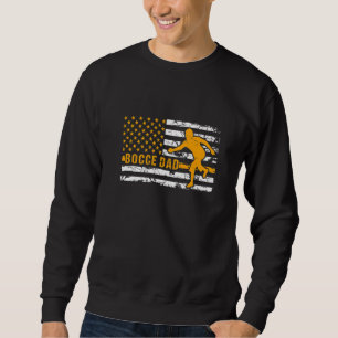 Moletom BococPai USA Flag Bocce Players For Sport Bocc