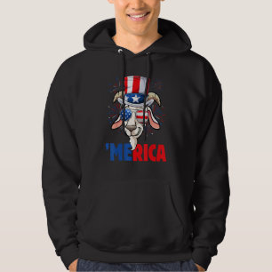 Moletom Bode do Dia 4 de Julho Homens Mulheres Bandeira do