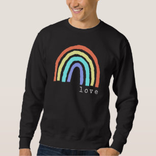 Moletom Boho Rainbow Love Letters Pride Lbgtqia 1