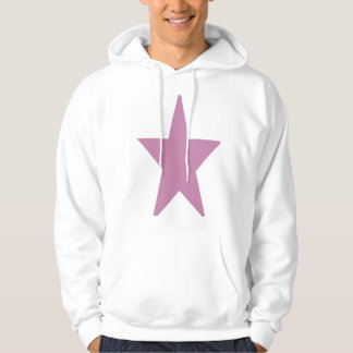 Moletom Boias de estrelas brancas e grandes rosa para home
