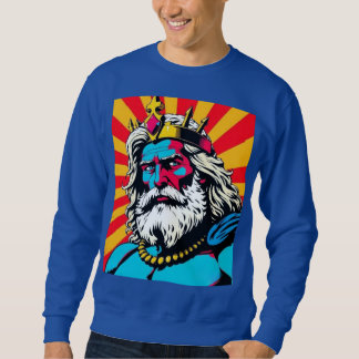 Moletom Bold Pop Art Zeus - Ilustração Colorida de Deus Gr