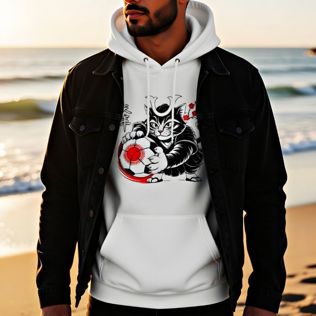 Moletom Bold Samurai Cat Futebol - Roupas de Fã Estilosas  (Criador carregado)