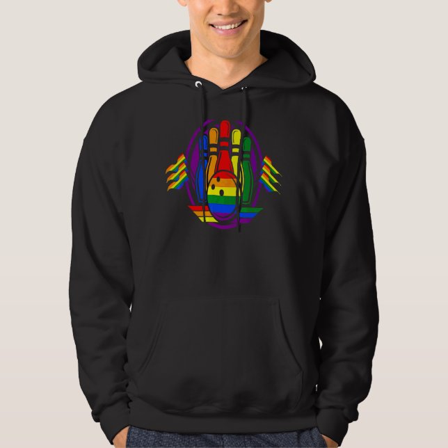 Moletom Boliche Arco-Íris Lgbt Q Orgulho gay Ally Eq (Frente)