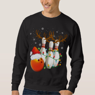 Moletom Boliche dá Boliche de Natal Santa Hat Christma
