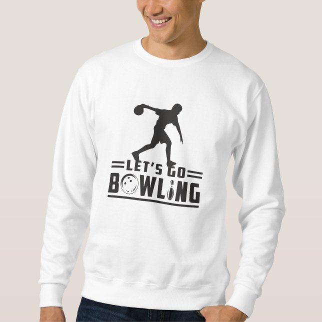 Moletom Boliche Esporte Bowler Strike Bowl Engraçado Ideia (Frente)