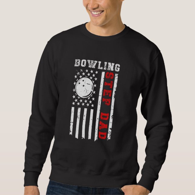 Moletom Boliche Pai De Um Pavilhão De Bowler Stepdad EUA (Frente)