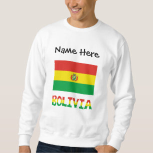 Moletom Bolívia Bandeira Bolívia Texto Personalizado
