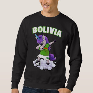 Moletom Bolívia Soccer Unicorn Dabbing Futebol Foo Bolívia