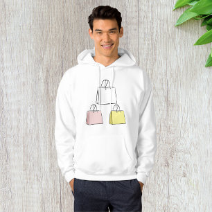 Moletom Bolsas de Compras Mens Hoodie