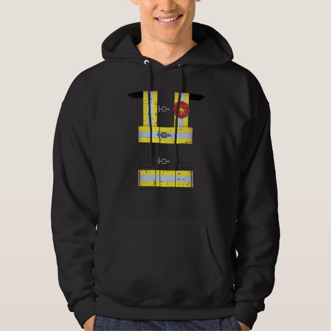 Moletom Bombeiro Homem-Fogo Uniforme Costume Engraçado Hal (Frente)