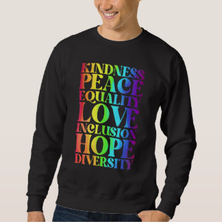 Moletom Bondade Paz Igualdade Inclusão Diversidade Humano