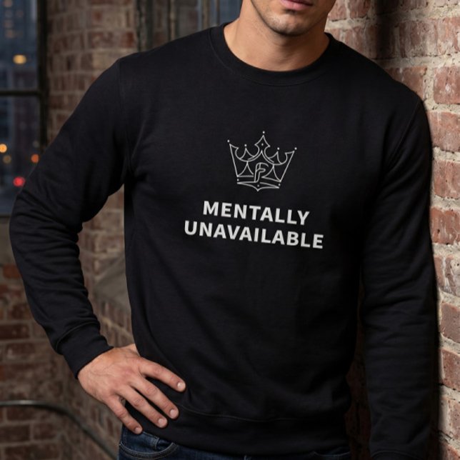 Moletom Boné de Beisebol Mentalmente Indisponível Preto (Criador carregado)