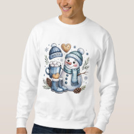 Moletom Boneco de Neve Aconchegante de Inverno 