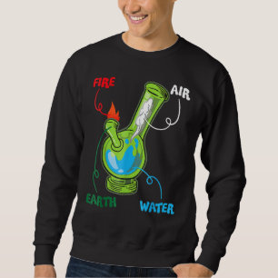 Moletom Bong Elements Fire Water Earth Air Thc Weed Smokin