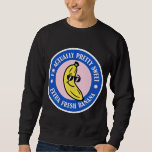 Moletom Bonita Banana Lover Cotação Kawaii Estilo Engraçad