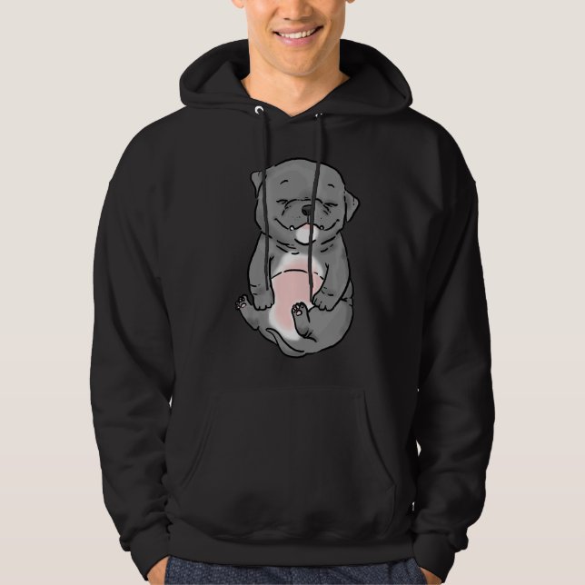 Moletom Bonita Cinza Chubby Pitbulpy (Frente)