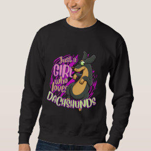 Moletom Bonita Dachshund Apenas Uma Menina Que Ama Dachshu