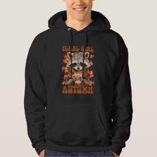 Moletom Bonita Feral Girl Autumn Fall Season Funny Raccoon