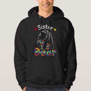 Moletom Bonita Irmã Ursa Autismo Consciência Família Autis