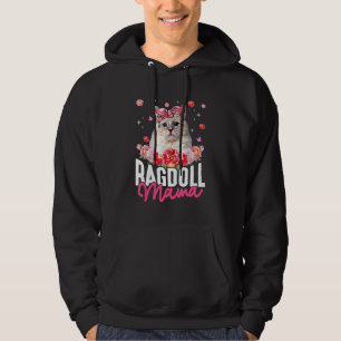 Moletom Bonita Ragdoll Mama Flor Bandana Cat da Mãe