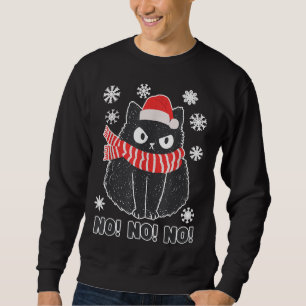 Moletom Bonita roupa de Natal do Natal do Gato Negro