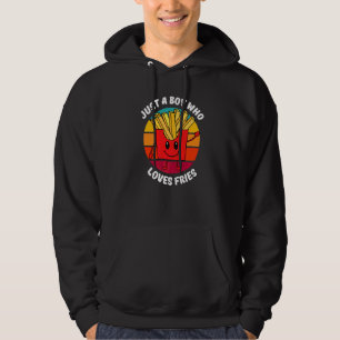 Moletom Bonito Apenas Um Menino Que Ama Batatas Fritas Men