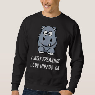 Moletom Bonito Hippo Adorava Hippo Eu Só Estraguei O Amor
