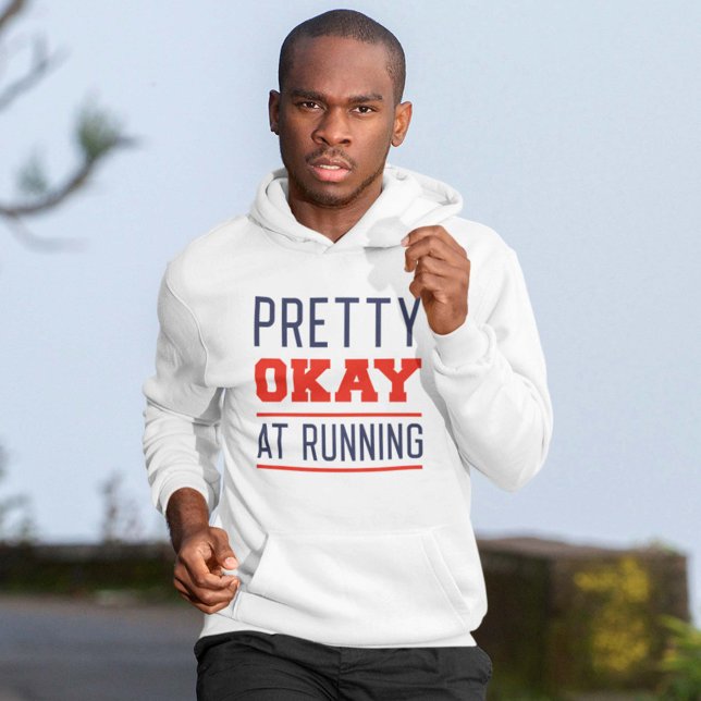 Moletom Bonito Ok Em Execução (running hoodie)