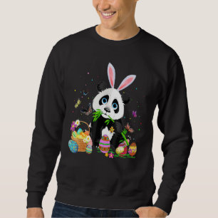 Moletom Bonito Panda Coelhinho De Ovo Caçando Ovo Colorido