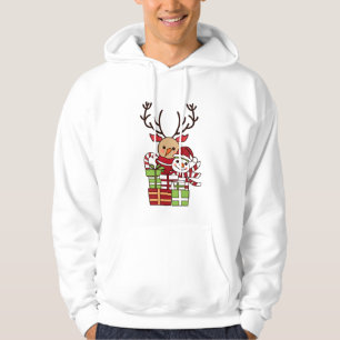 Moletom Bonito presente de bonitinho cartoon rendeer de ne