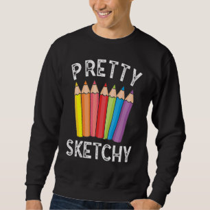 Moletom Bonito Sketchy Pencil Criative Art Artist A