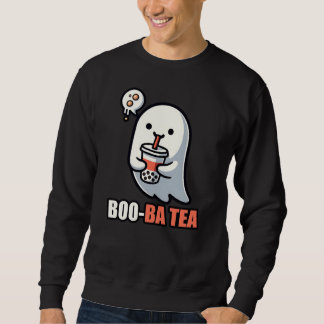 Moletom Boo-Ba Tea Ghost – Amante de Boba de Halloween Div