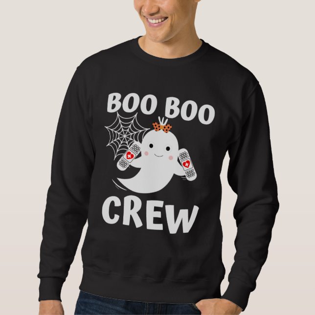 Moletom Boo Boo Crew Cute Ghost Halloween Costume (Frente)