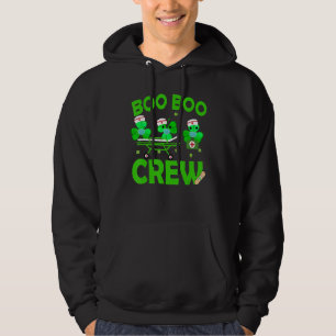 Moletom Boo Boo Crew Nurss Rua Patrick S Day Shamrock