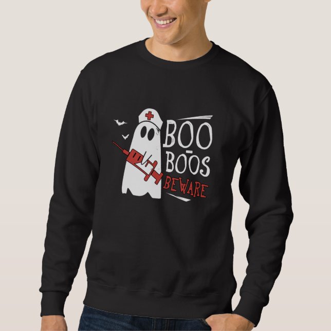Moletom Boo Boos Cuidado Doutor Spooky Techs Enfermeira Fa (Frente)