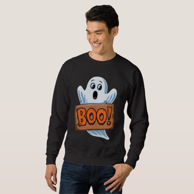 Moletom Boo Fantôme d'halloween (Frente Completa)