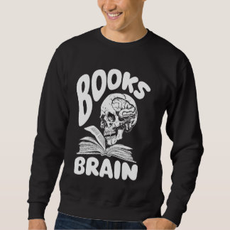 Moletom Books Skull Bookworm Literature Writer - Boo-novo