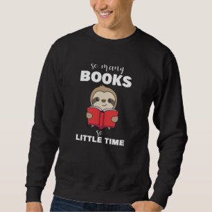 Moletom Books Sloth Read Book Bookworm