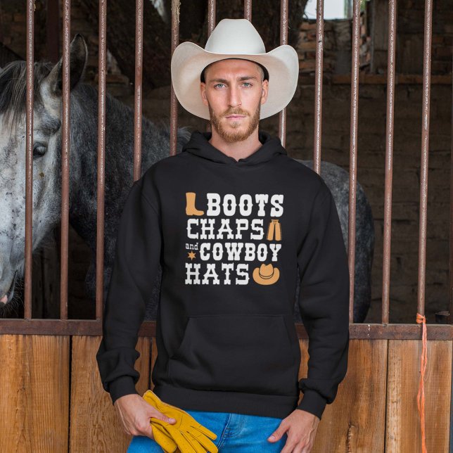 Moletom Boots Chaps E Chapéus De Cowboy (Criador carregado)