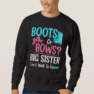 Moletom Boots Ou Arcos Big Sister Gênero Revelem Chá de fr