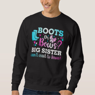 Moletom Boots Ou Arcos Big Sister Gênero Revelem Chá de fr