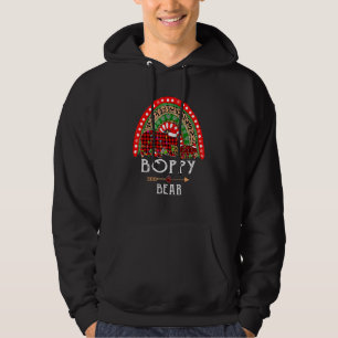 Moletom Boppy Bear Natal Cristo da Família Rainbow Leopard