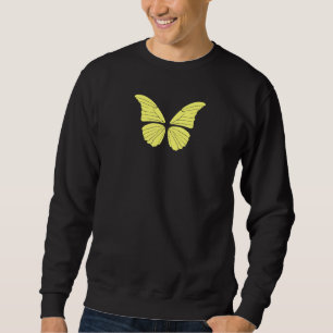Moletom Borboleta amarela-branca