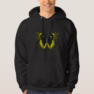 Moletom Borboleta Amarela E Azul Papillon Jaune Et Azul
