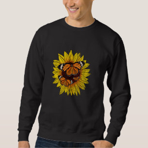 Moletom Borboleta Artista Florista Flor Amarelo Sunshine S