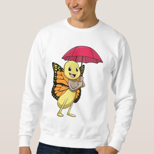 Moletom Borboleta com guarda-chuva (Frente)