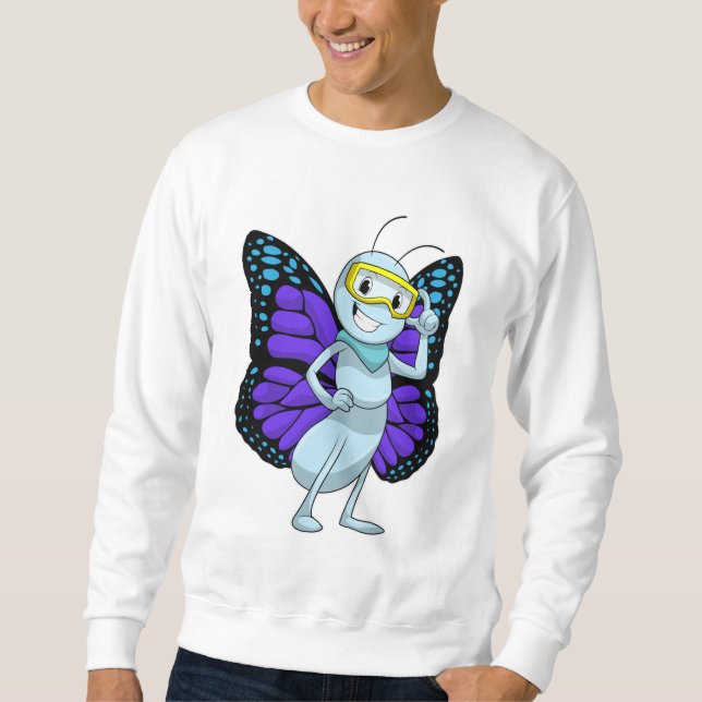 Moletom Borboleta com Óculos de Proteção (Frente)