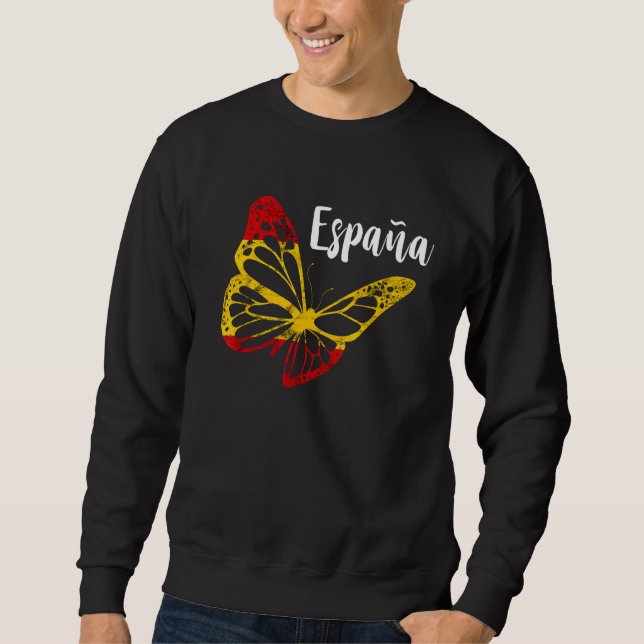 Moletom Borboleta da Espanha Orgulho Espanhol Bandeira Esp (Frente)